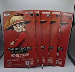 One Piece Card Game: Carrying On His Will - OP13 Sleeved Booster Pack (Lot of 5) - Image 1