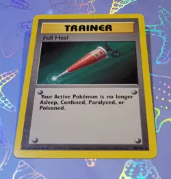 Full Heal 82/102 Base Set 1999 Pokemon Card NM - Image 3