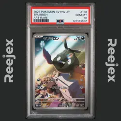 Trubbish - 138/086 - Art Rare - White Flare - Pokemon Card - PSA 10 - Japanese - Image 1
