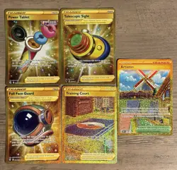 Pokemon Secret Rare/hyper Rare Gold Bundle Of 5 Cards from various sets - Image 1