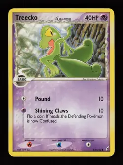 Treecko 68/100 Common Crystal Guardians Pokemon Cards - Image 1