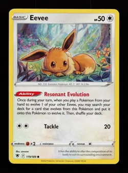Eevee 119/189 Common Astral Radiance Pokemon Cards - Image 1
