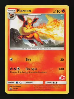 Flareon (Charizard Stamped) SM186 Promo Battle Academy Pokemon Cards - Image 1