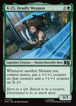 X-23, Deadly Weapon - Marvel Super Heroes Commander - MTG (NM) - Image 1