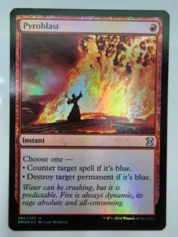 MTG Pyroblast Foil 142/249 Eternal Masters Magic the Gathering - Image 1