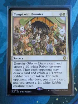MTG Tempt with Bunnies - NM - Commander: Bloomburrow - Image 1