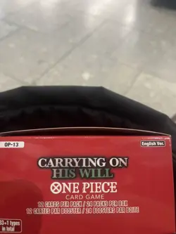 One Piece Card Game Carrying On His Will OP-13 Booster Box UNSealed English - Image 2