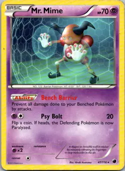 MP - Mr. Mime #47/116 | Rare | Plasma Freeze - Image 1