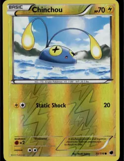 NM - Chinchou #35/116 | Reverse Holo Common | Plasma Freeze - Image 1