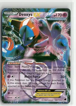 Pokemon Plasma Freeze #53/116 Deoxys EX (Team Plasma) - Image 1