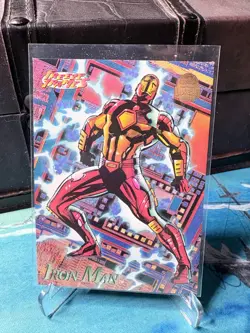 1994 MARVEL Freeze Frames - Iron Man Promo Card - NM+ - Image 1