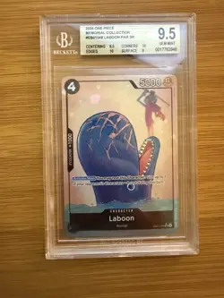 One Piece CCG Laboon Alternate Art EB01-048 Beckett BGS 9.5 - Image 1