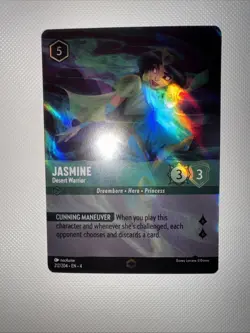Jasmine Desert Warrior 212/204 -Lorcana Ursula's Return Enchanted Full Art Holo - Image 2