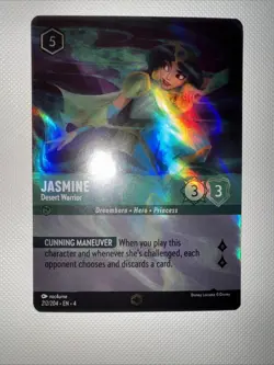 Jasmine Desert Warrior 212/204 -Lorcana Ursula's Return Enchanted Full Art Holo - Image 4