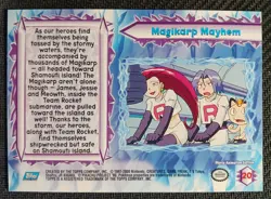 Topps Pokemon the Movie 2000 Non Foil MAGIKARP MAYHEM #20 First Print Blue NM - Image 2