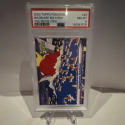 Topps 2000 Pokemon The Movie 2000 #20 Magikarp Mayhem PSA 8 Trading Card - Image 5