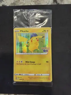 Pikachu 028/078 Pokemon GO Holo SEALED PROMO Card - Image 1