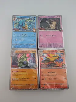 Pokemon Destined Rivals Pre-Release Build & Battle Promos, Complete Set of 4! - Image 1