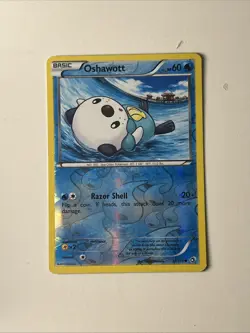 Pokemon Legendary Treasures Oshawott 37/113 Reverse Holo Card - Image 1