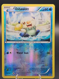 Oshawott Reverse Holo 30/114 LP Steam Siege Pokemon Card - Image 1
