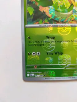 Servine Master Ball Reverse Holo Pokemon Card 002/086 NM Black Bolt English TCG - Image 2