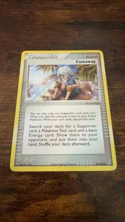 Castaway 72/100 Uncommon Crystal Guardians Pokemon Heavily Played - Image 1