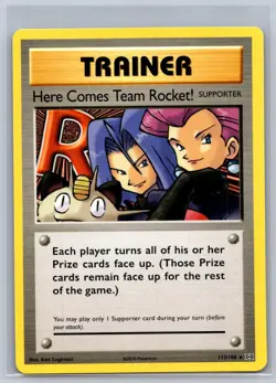Here Comes Team Rocket! 113/108 Secret Rare Evolutions Pokemon Near Mint - Image 1