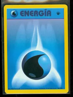 Pokemon WATER ENERGIA ENERGY 102/102 - 1st Edition Base Set - LP - SPANISH - Image 1