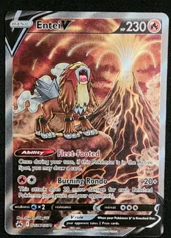 Pokemon TCG: Entei V GG36/GG70 - Crown Zenith - Ultra Rare NM - Image 1
