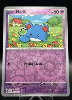 Marill 073/191 Common Surging Sparks Pokemon TCG Reverse Holo Near Mint - Image 1