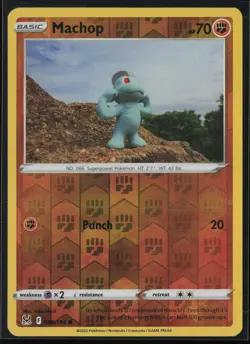 Machop 086/196 Pokemon Lost Origin Common Near Mint Reverse Holo - Image 1