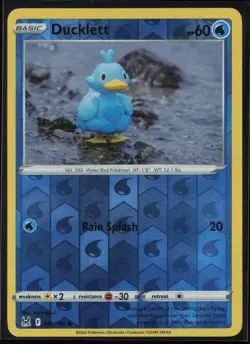 Ducklett 046/196 Pokemon Lost Origin Common Near Mint Reverse Holo - Image 1