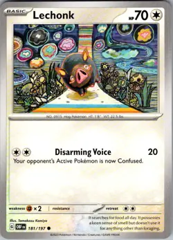 Lechonk Obsidian Flames 181/197 Common Pokemon Near Mint - Image 1