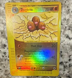 Pokemon TCG Dugtrio 010/165 Expedition Base Set Reverse Holo Rare 70 HP 2002 - Image 1