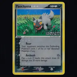Poochyena 79/113 EX Delta Species STAMPED Holo Pokemon TCG MP - Image 1