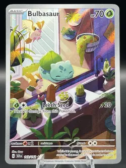 Pokemon TCG Bulbasaur 143/142 Illustration Rare SV07: Stellar Crown (SCR) - Image 1