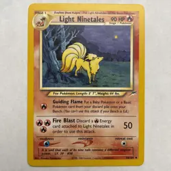 Light Ninetales 50/105 Uncommon Neo Destiny Pokemon Unlimited 50 LP / VLP dd #1 - Image 1