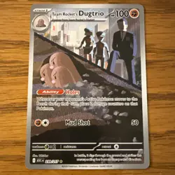 Team Rocket's Dugtrio 239/217 Illustration Rare Ascended Heroes Pokemon Holo - Image 1