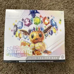 Pokemon Scarlet & Violet Prismatic Evolutions Elite Trainer Box Factory Sealed - Image 1