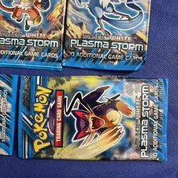 Pokemon Plasma Storm EMPTY Booster Pack WRAPPERS 5x 820650108112 - Image 2