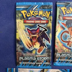 Pokemon Plasma Storm EMPTY Booster Pack WRAPPERS 5x 820650108112 - Image 4