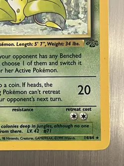 Victreebel 14/64 Holo Rare Jungle 1999 Pokemon EN HP Vintage Grass Unlimited - Image 2