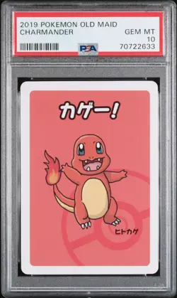 2019 POKEMON OLD MAID CHARMANDER PSA 10 GEM MINT - Image 1