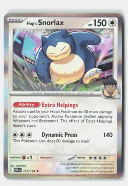 Pokemon tcg SV09: Journey Together Hop's Snorlax Lightly played - Image 1
