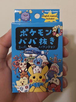 Pokemon Center Japanese Babanuki Old Maid Blue Deck Limited Sealed - Image 1