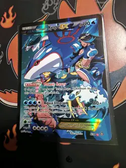 Pokemon Team Aqua's Kyogre EX Full Art Holo 6/34 Double Crisis 2015 UR - Image 1