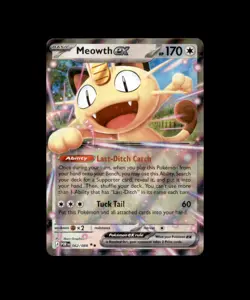Meowth ex 062/088 Double Rare Perfect Order Pokemon Holo Near Mint - Image 1