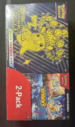 Pokemon Surging Sparks Costco 2-Pack - Elite Trainer Box (ETB) + Booster Bundle - Image 2