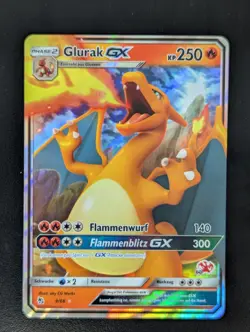 Pokemon Card TCG Glurak GX 9/68 Hidden Fates German NM Stamped - Image 1
