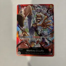 • Monkey.D.Luffy • ST21-001 Alt Art Leader Gear 5 Holo Foil One Piece TCG NM - Image 1